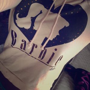 Peach colored Barbie hoodie