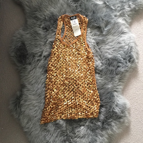 トップス 00s dolce&gabbana glitter tank top brown Dolce & Gabbana x Skims Brown Leopard Print Rib Knit Cropped Tank