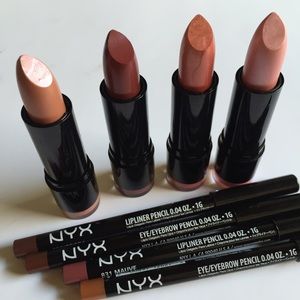 NYX Lipstick Makeup Cosmetics Bundle NEW!