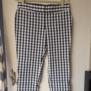 LOFT Gingham Skinny Ankle Pants in Marisa Fit