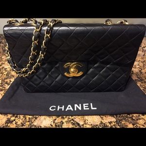 Chanel Quilted Lambskin XL Jumbo Flap Bag