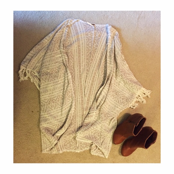 Free People Jackets & Blazers - Free People Fringed Kimono