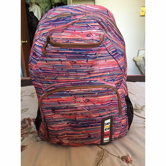 Rosy MultiColored Bookbag! NWOT
