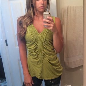 Green anthropology tank, worn once