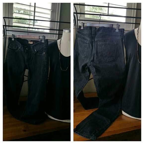 Old Navy Denim - Old Navy Denim Black Lo Waist Straight Leg Jeans