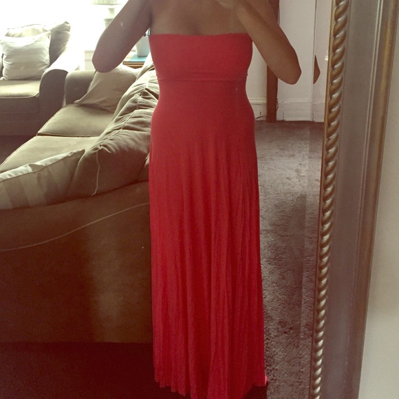 Coral Victoria secret maxi dress. Medium