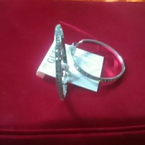 GUESS Silver and Crystal Hoop earrings
