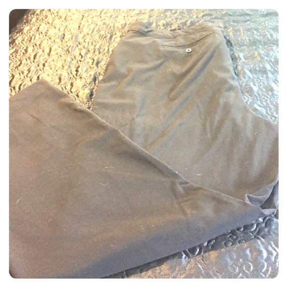 Black, long length dress slacks - Picture 1 of 3