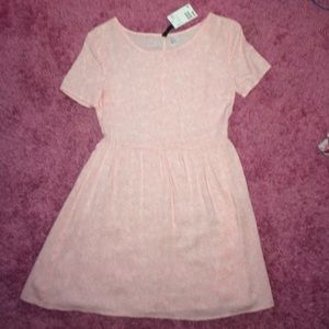 H&M Light pink Babydoll style dress! NWT