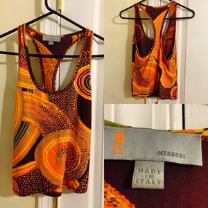 Missoni racerback tank top