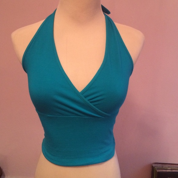 Cute blue halter top, Ambiance Apparel size S