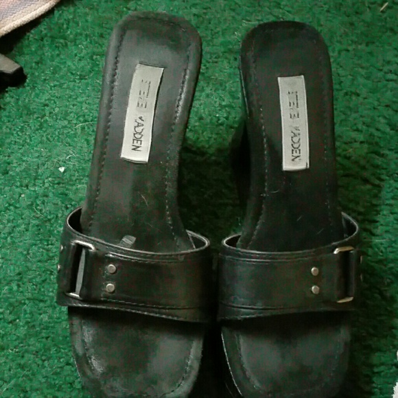 Steve Madden COMFY OPEN TOE THiCK HEEL