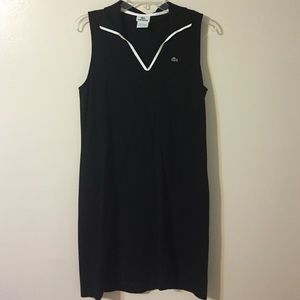 Black collar dress