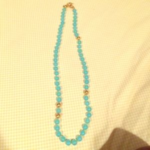 Blue and gold J. Crew necklace!