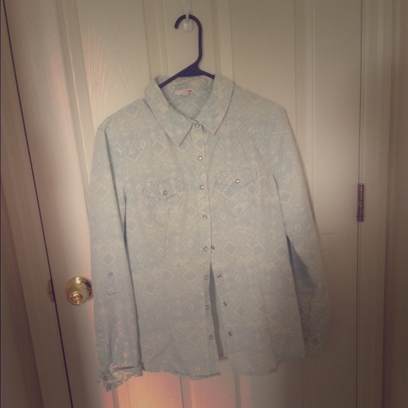 *SOLD* Aztec Denim Top