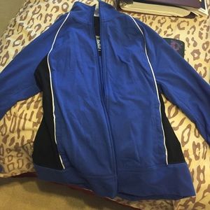 Blue workout jacket