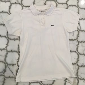 White Lacoste Polo Shirt