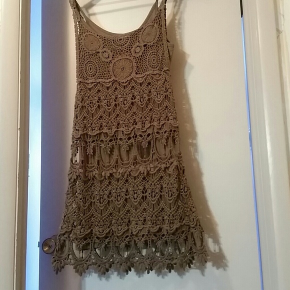 Crochet dress new, never worn, no tags.