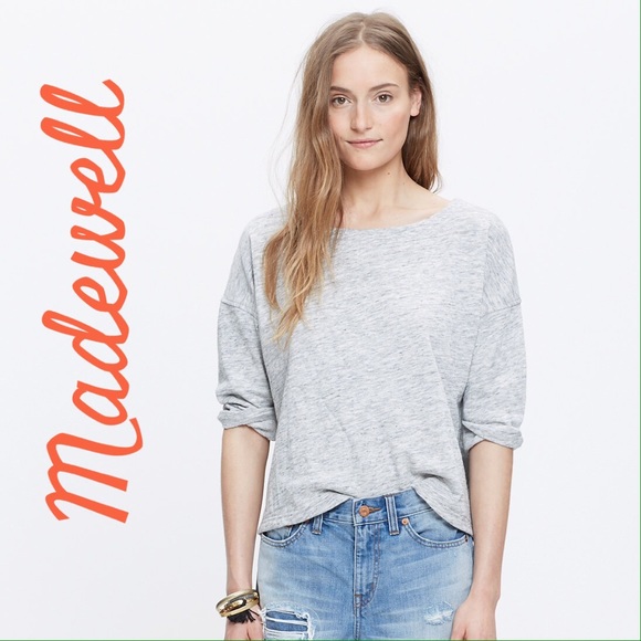 📌SOLD📌Madewell French Terry Pullover XS Grey NWT - Picture 1 of 4