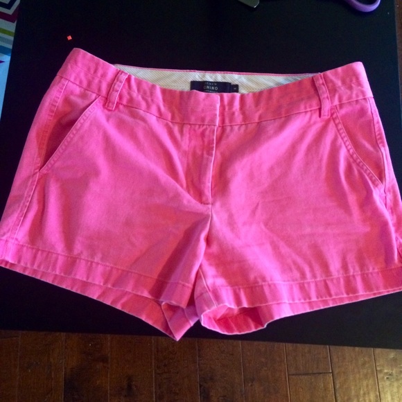 J. Crew Hot Pink Chino Shorts