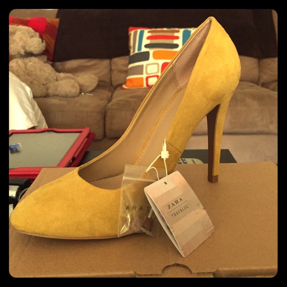Mustard color shoes