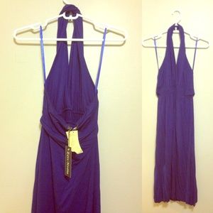 Jersey halter dress