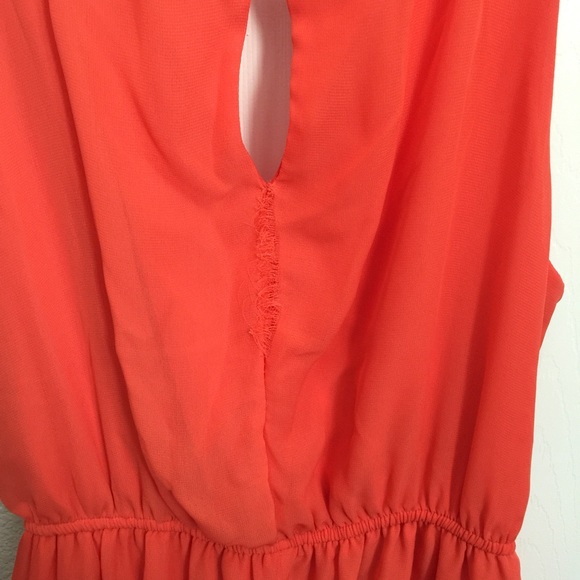 Coral High-low dress - Picture 3 of 3