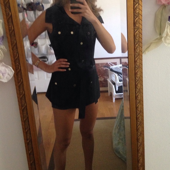 Calvin Klein vest with gold buttons