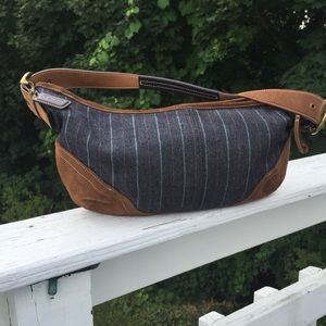 Authentic Coach Handbag.  Denim and suede