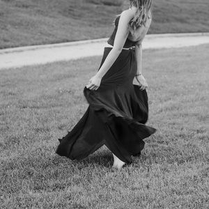 Express Silk Black Maxi Dress