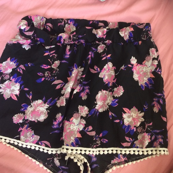 Floral printed shorts