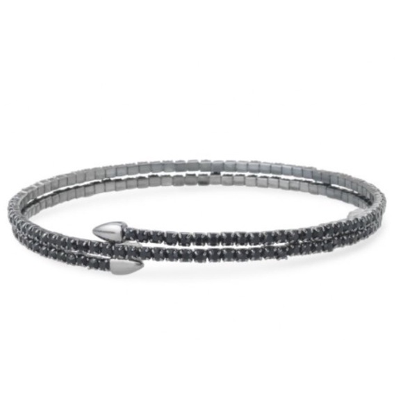 Stella & Dot Radiance Coil Bracelet - Hematite