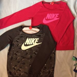 Two Nike Crew Necks