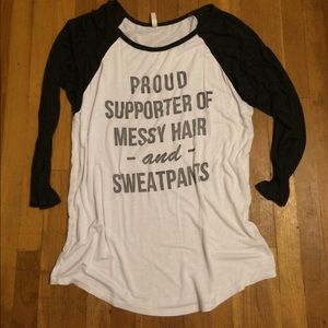 Baseball tee white and gray