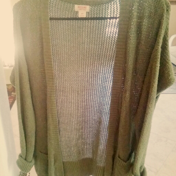 Dark green cardigan!