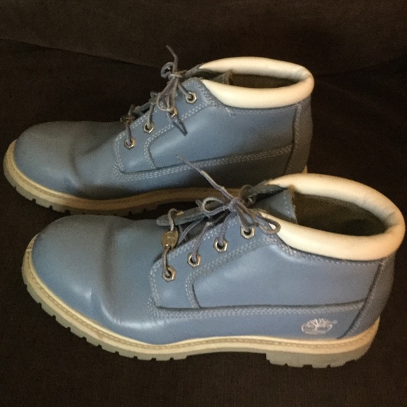 Timberland Boots - Gently used Women's Blue Timberlands