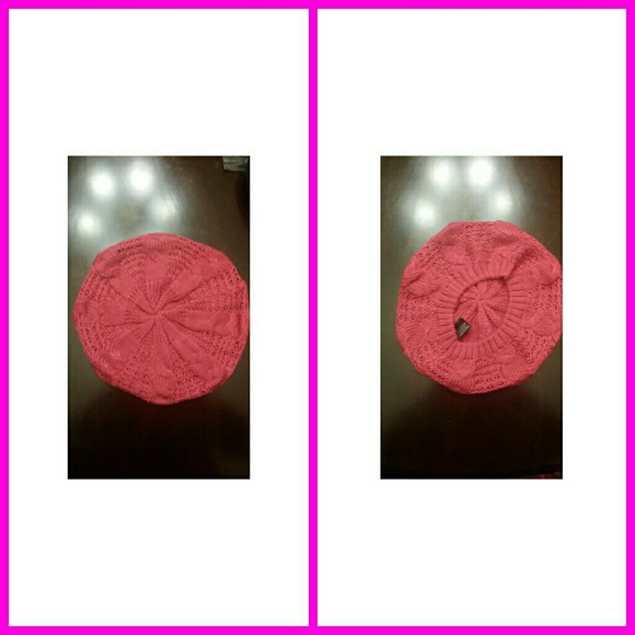 Pink baggy beanie