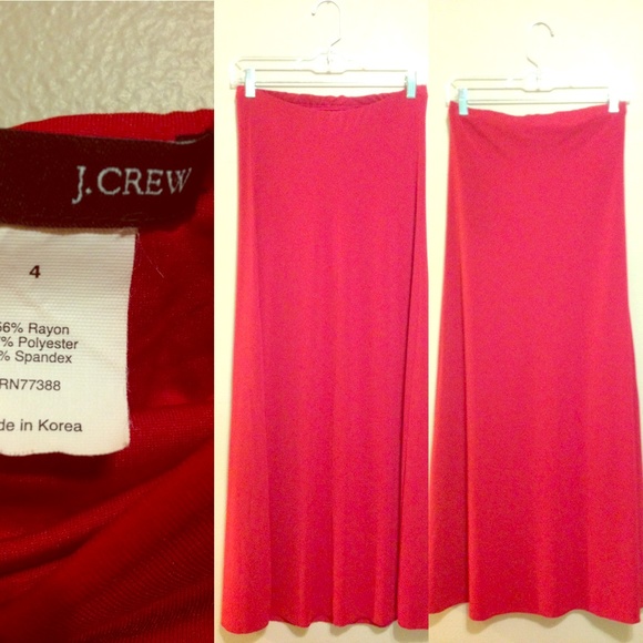 Red tube-top J. Crew dress