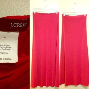 Red tube-top J. Crew dress