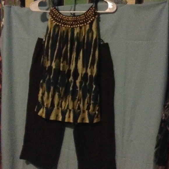Anne taylor loft Tops - 2 piece  outfit halter top and Capri pants  small