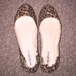 cheetah print flats