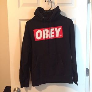 Obey hoodie - black - Men's Medium