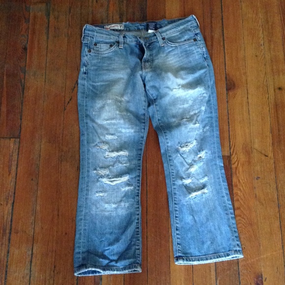 Red engine Capri pants