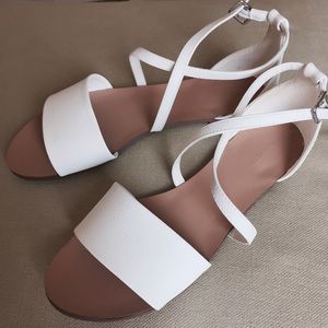 Forever 21 White Summer Strappy Sandals