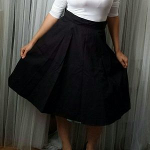 H&M Full Black Suiting Skirt