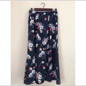 Forever21 floral midi skirt