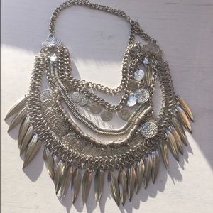 Tassel coin necklace