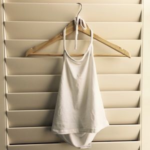 🚫SOLD🚫 BRANDY MELVILLE White Tie-Up Halter Top