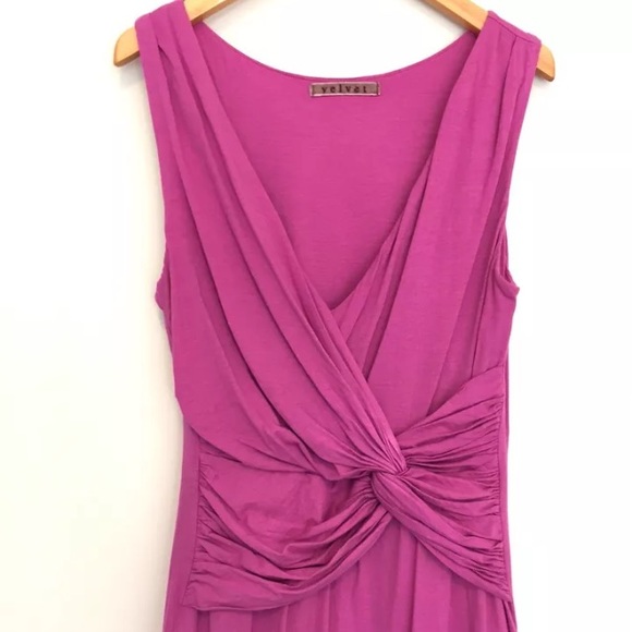 Velvet Graham & Spencer P XS Pink Jersey Dress - Picture 1 of 4