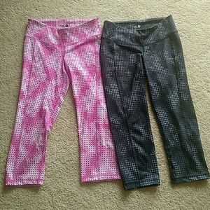 Bundle - 2 Workout Capris and pink workout tank